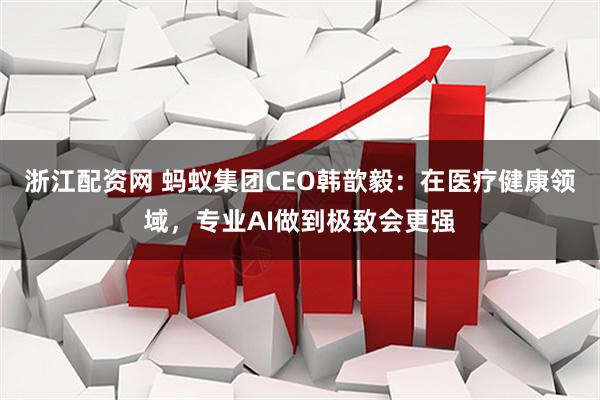 浙江配资网 蚂蚁集团CEO韩歆毅：在医疗健康领域，专业AI做到极致会更强