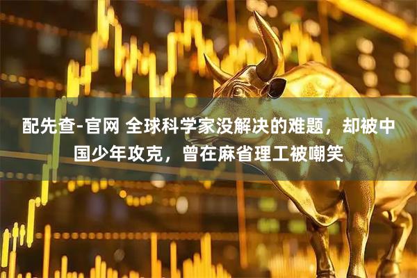 配先查-官网 全球科学家没解决的难题，却被中国少年攻克，曾在麻省理工被嘲笑